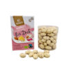 Landgarten Mahe Mandlid roosi 6ielehtedega valges shokolaadiga - 90g Landgarten Mahe Mandlid roosi oielehtedega valges sokolaadis - 90g
