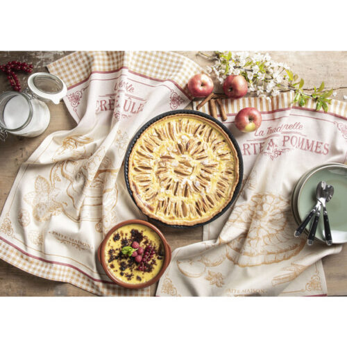 Coucke Köögirätik-Tarte aux pommes-100% puuvill, 50x75cm