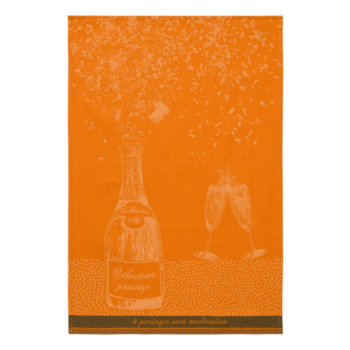 Coucke Köögirätik Bouteille Prestige- 100% puuvill 50x75cm - oranž