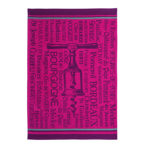 Coucke Köögirätik Tire bouchons bordeaux- 100% puuvill 50x75cm