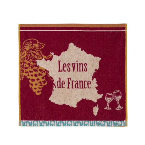 Coucke Köögirätik Carré Vins de France- 100% puuvill 50x50cm