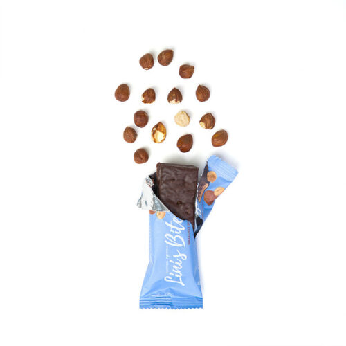 Lini's Mahe Metsapähkli-Pralinee batoon šokolaadikattega- 46g