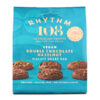 Rhythm 108 Double Chocolate Hazelnut Share Bag Rhythm108- Mahedad, Krõbedad Topelt Šokolaadi ja Sarapuupähkliküpsised- 135g