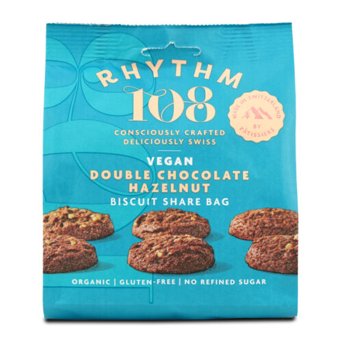 Rhythm108- Mahedad, Krõbedad Topelt Šokolaadi ja Sarapuupähkliküpsised- 135g