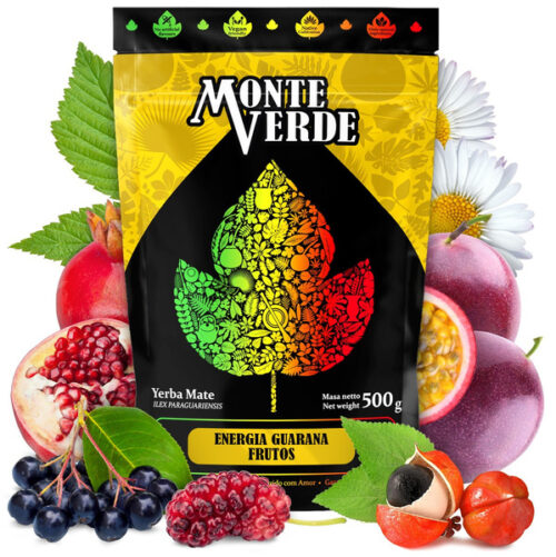 Yerba Mate Monte Verde- Energia Guarana Frutos- 500g