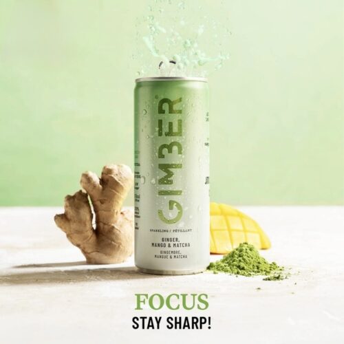Gimber-Mahe Gaseeritud Ingverijook Mango ja Matcha Teega- 250ml
